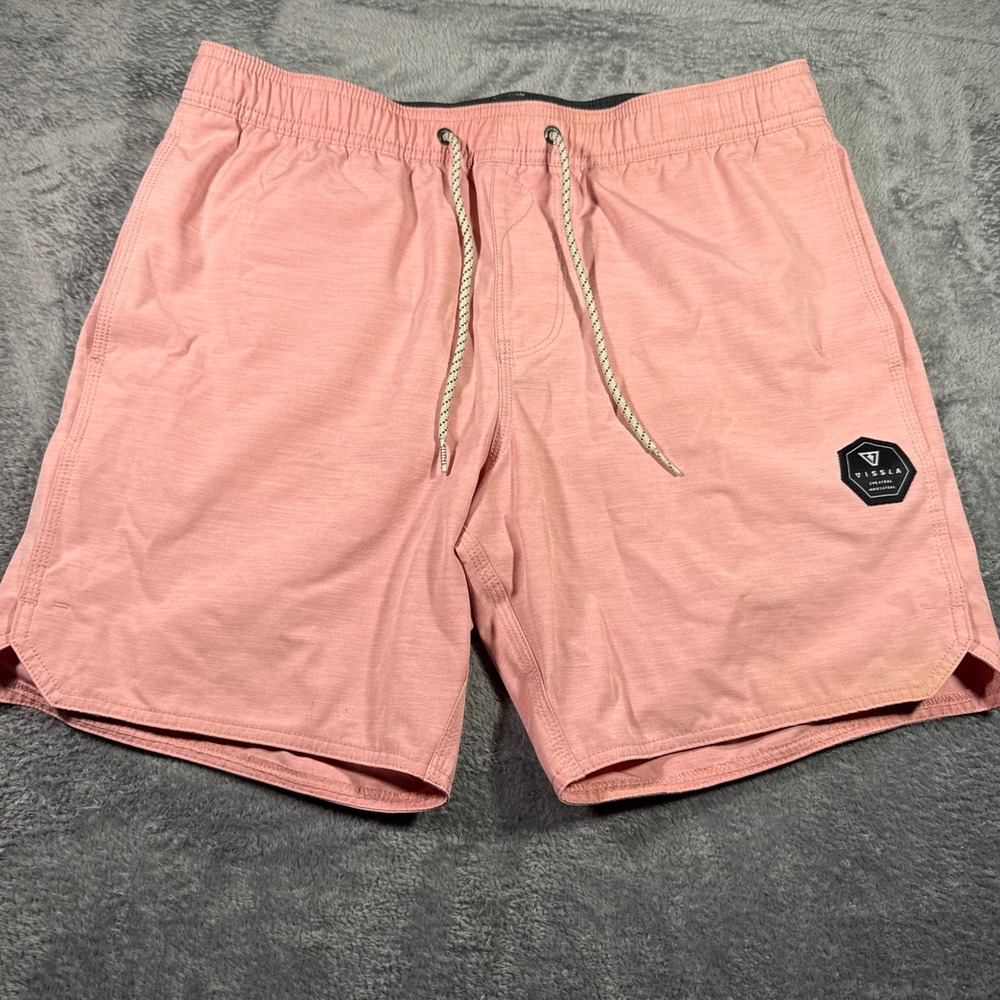 Vissla Ecolastics Mens Pink Upcycled Coconut Stretch Board Shorts M M1307BRE
